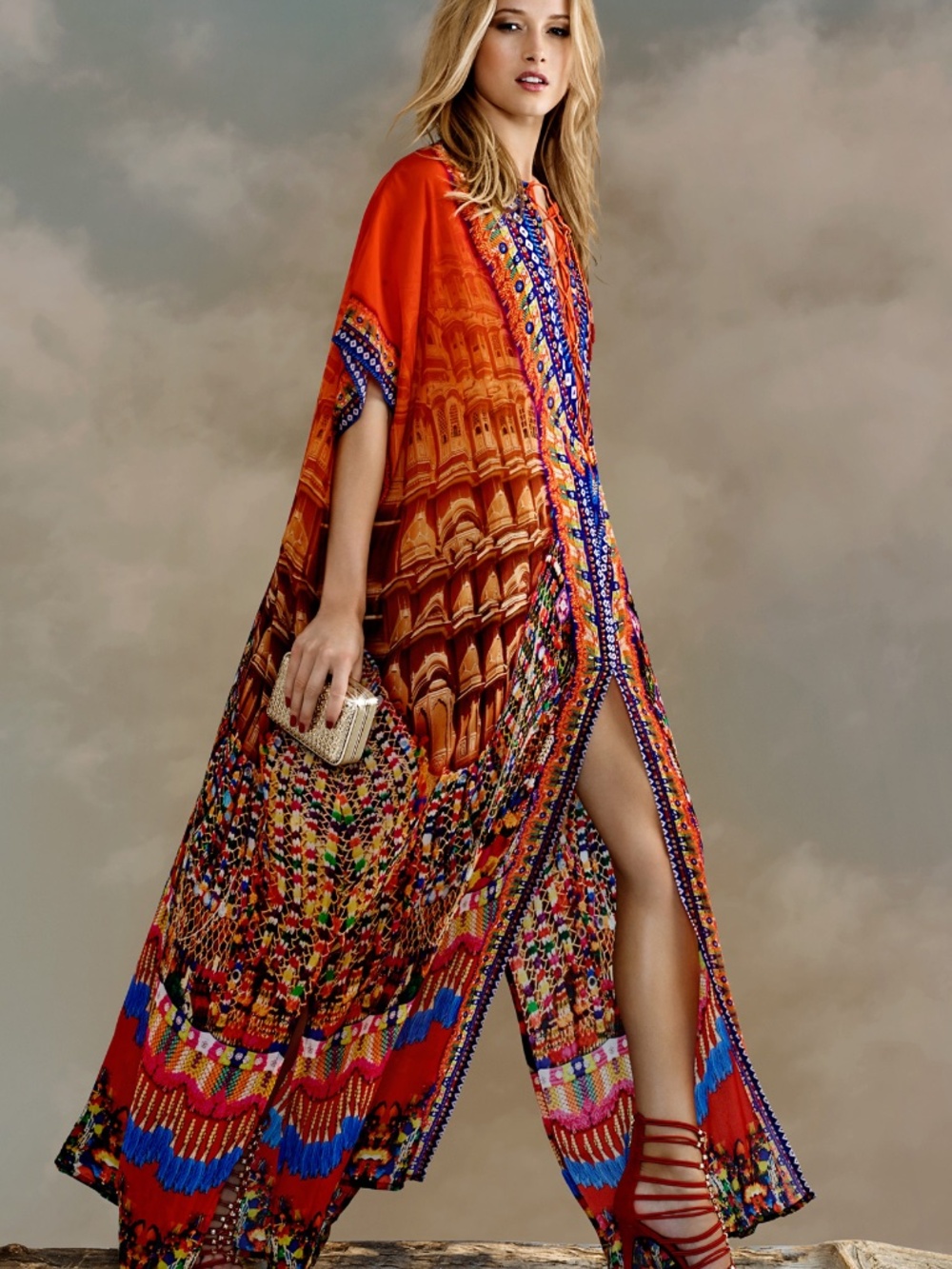 Shahida Parides - **ICONIC** Kaftan Dress In Pink Fuchsia Maxi Length Kaftan